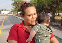 Vecinos de Santa Rita agradecen a Paty Aradillas por rehabilitación vial