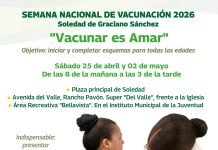 Ayuntamiento de Soledad invita a toda la población a sumarse a la semana nacional de vacunación 2026
