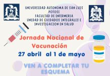 FEN UASLP convoca a Jornada Nacional de Vacunación para fortalecer la salud preventiva de la población