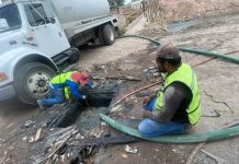 Refuerzan acciones de desazolve en colonias de Villa de Pozos