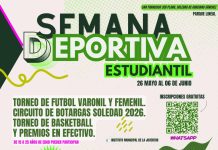 Ayuntamiento de Soledad invita a la semana deportiva por el día del estudiante