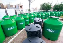 Familias de Villa de Pozos fortalecen el almacenamiento de agua con programa mi tinaco