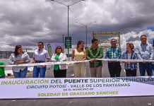 Ricardo Gallardo y Juan Manuel Navarro inauguran el puente más grande en la historia de San Luis Potosí
