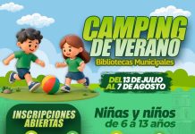 Bibliotecas municipales de Soledad abren inscripciones a camping de verano