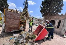 Villa de Pozos garantiza espacios dignos en sus panteones municipales