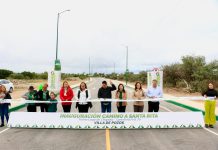 Ricardo Gallardo y paty aradillas continúan la mejora de vialidades en Villa de Pozos