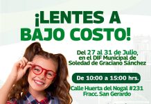 Ayuntamiento de Soledad invita a campaña de lentes a bajo costo del 27 al 31 de julio
