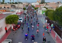 Con gran entusiasmo, la primera edición de bici-rave en soledad convoca a cientos de familias