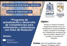 FEN UASLP ofrece programa de actualización para enfermeras y enfermeros con fines de titulación